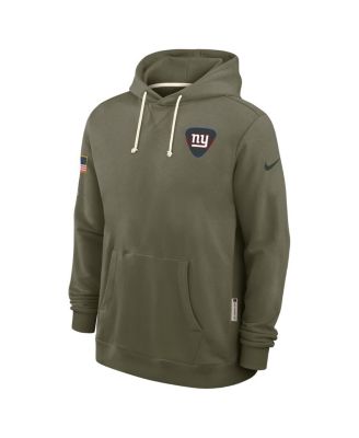 Men's Olive New York Giants 2025 Salute to Service Sideline Standard Issue Dri-FIT Hoodie