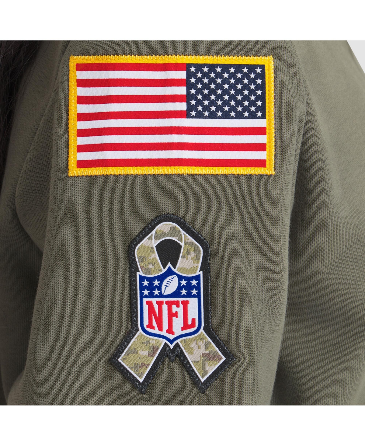 Nike Women's Olive Philadelphia Eagles 2025 Salute to Service Sideline Standard Issue Dri-fit Hoodie