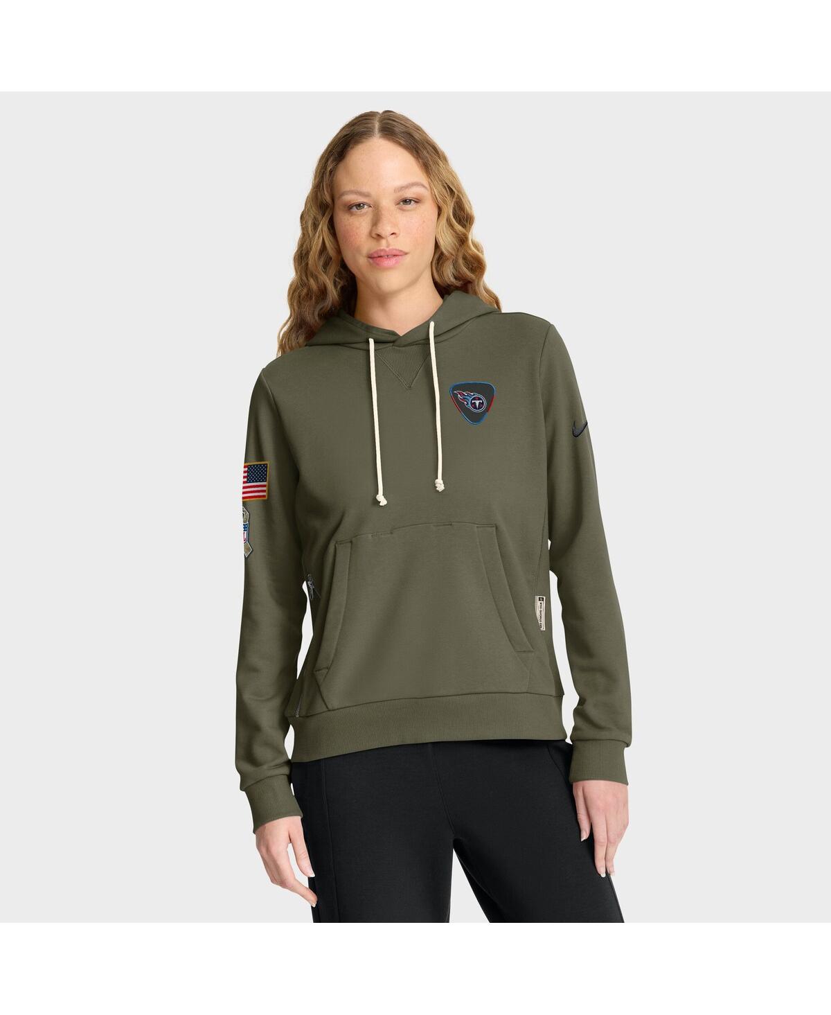 Nike Women's Olive Tennessee Titans 2025 Salute to Service Sideline Standard Issue Dri-fit Hoodie