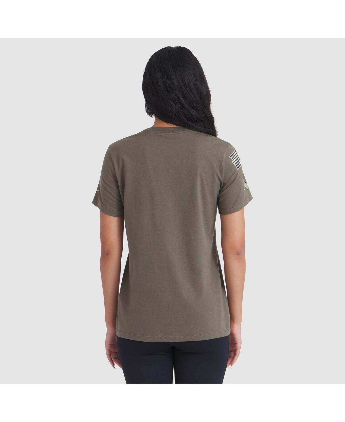 Nike Women's Olive Chicago Bears 2025 Salute To Service Sideline T-shirt In Green