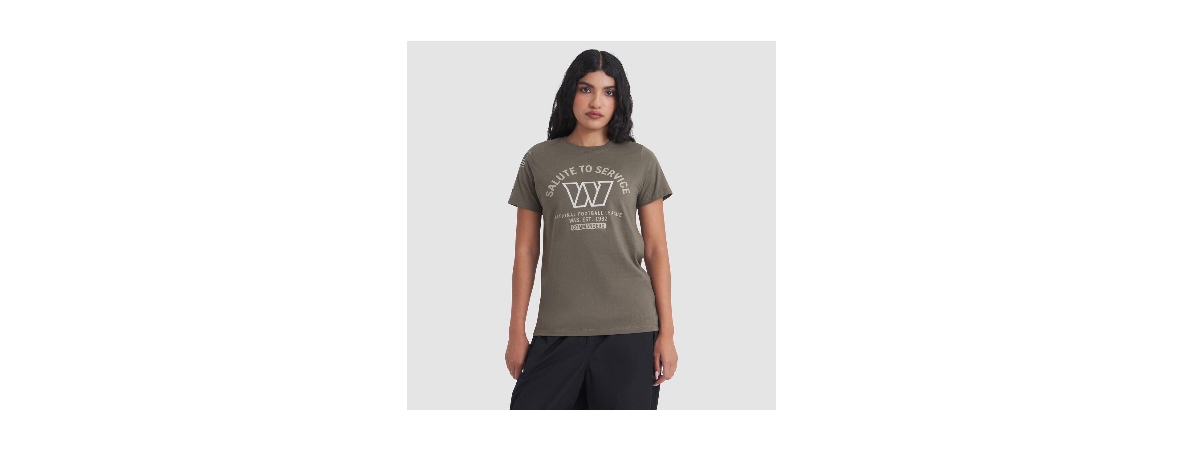 Nike Women's Olive Washington Commanders 2025 Salute to Service Sideline T-Shirt