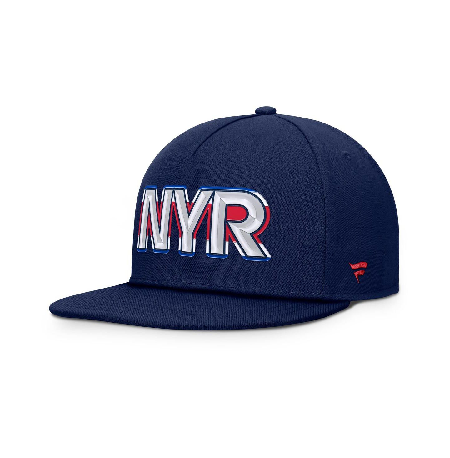Мужская кепка Fanatics Navy New York Rangers Authentic Pro Rink Team Code Snapback Hat — фото 2