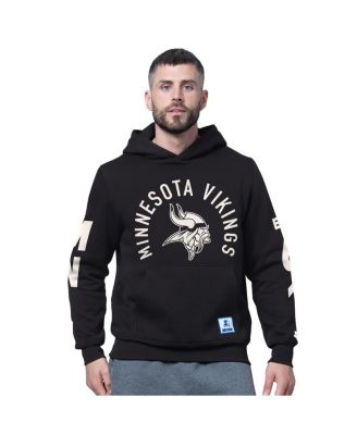 Starter - Men's Black Minnesota Vikings Handoff Fleece Hoodie Sweatshirt
