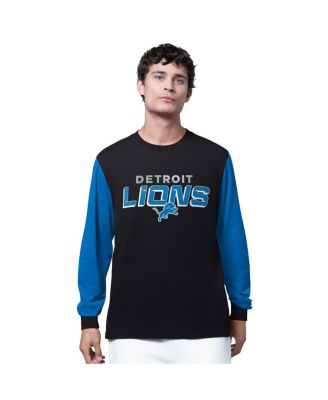 Starter - Men's Black Detroit Lions Thursday Night Gridiron Long Sleeve T-Shirt