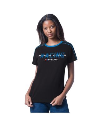 G-III 4Her by Carl Banks - Women's Black NASCAR Coaching T-Shirt