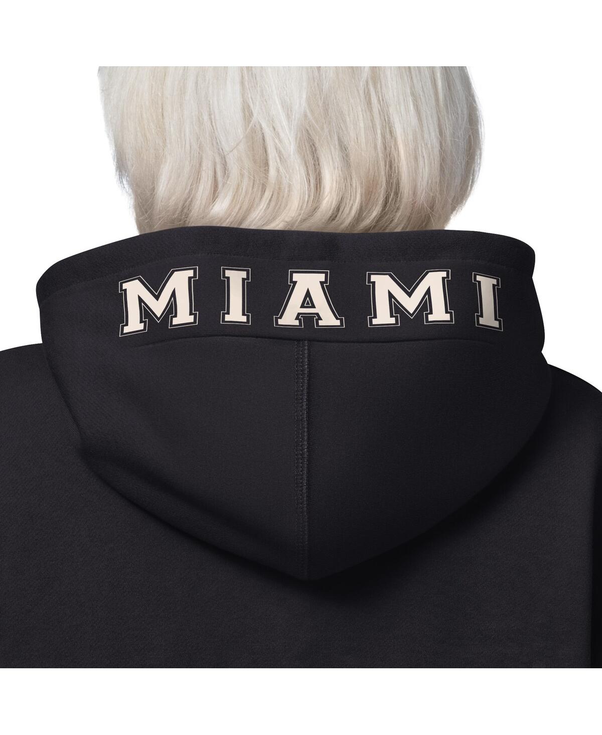 Starter Women's Black Miami Dolphins 4th Down Full-zip Hoodie In Black