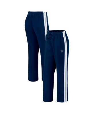 WEAR by Erin Andrews - Women's Navy Dallas Cowboys Color-Block Straight Leg Pants