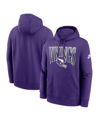 Nike - Men's Purple Minnesota Vikings Full Blitz Club Fleece Pullover Hoodie