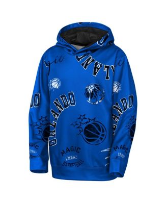 Big Boys and Girls Blue Orlando Magic Moving Violation Hoodie