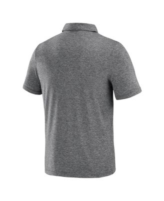 Men's Heather Black Georgia Bulldogs Four Down Polo Shirt