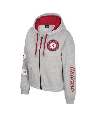 Women's Gray Alabama Crimson Tide Alfie Full-Zip Hoodie Jacket