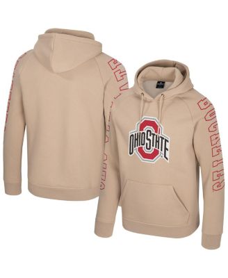 Colosseum - Men's Tan Ohio State Buckeyes Big Break Raglan Hoodie