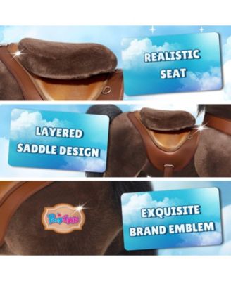 Model Y Chocolate Brown Horse Rideable Toy for Age 3-4