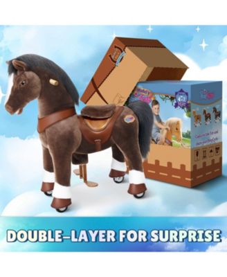 Model Y Chocolate Brown Horse Rideable Toy for Age 4-7