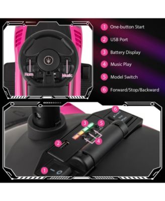 Electric Kids Ride on Push Car Maserati Licensed Foot to Floor Push Car w/Horn