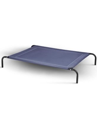 Large Dog Cat Bed Elevated Pet Cot Indoor Outdoor Camping Steel Frame Mat -XL