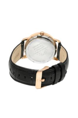 Men's Veritas 1 Genuine Leather Band Watch 1361HVEL