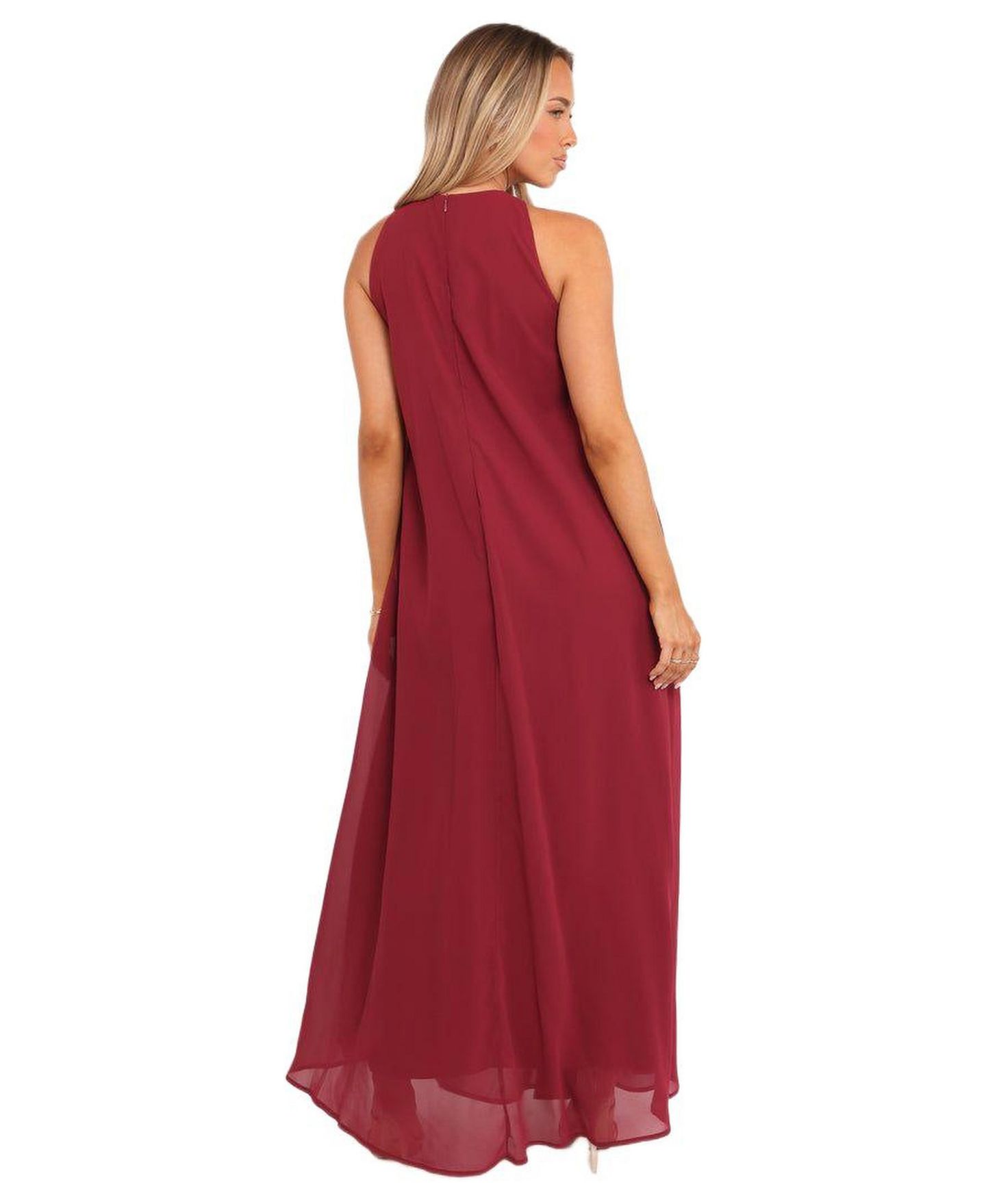 Женское платье Petal and Pup Melba Maxi Dress - Berry, цвет: Красный — фото 3