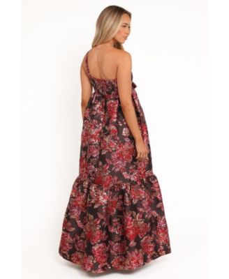Women's Betina Bow Front Maxi Dress - Brown Floral