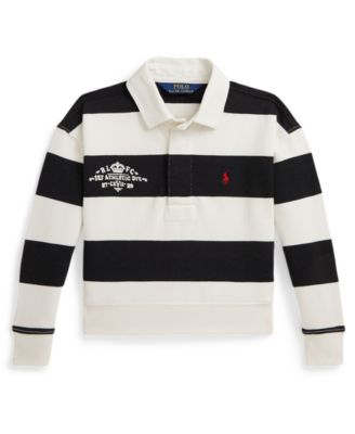 Girls' 2T-6X Embroidered Rugby Sweatshirt