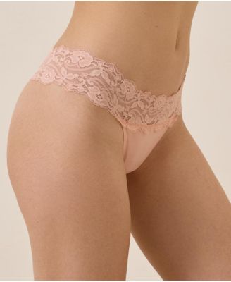 Women's Lace Waist Thong 3-Pack