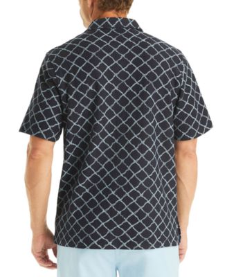 Men's Printed Short-Sleeve Polo Shirt