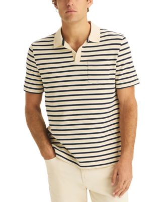 Nautica - Men's Striped Short-Sleeve Polo Shirt