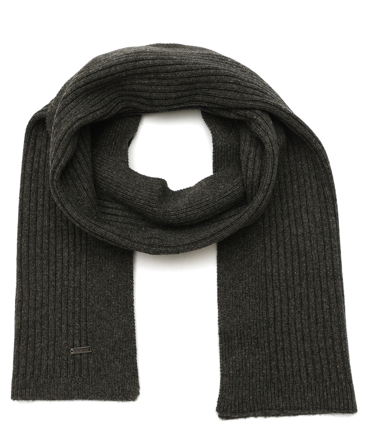 Michael Kors Men's Wide Center Rib Scarf In Gray