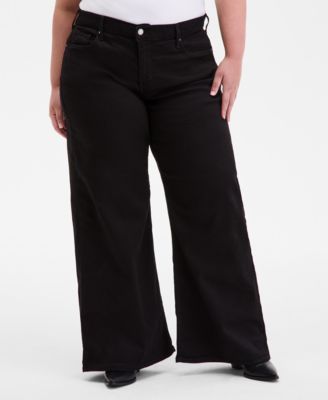 Plus Size Mid Rise 318 Shaping Wide-Leg Jeans