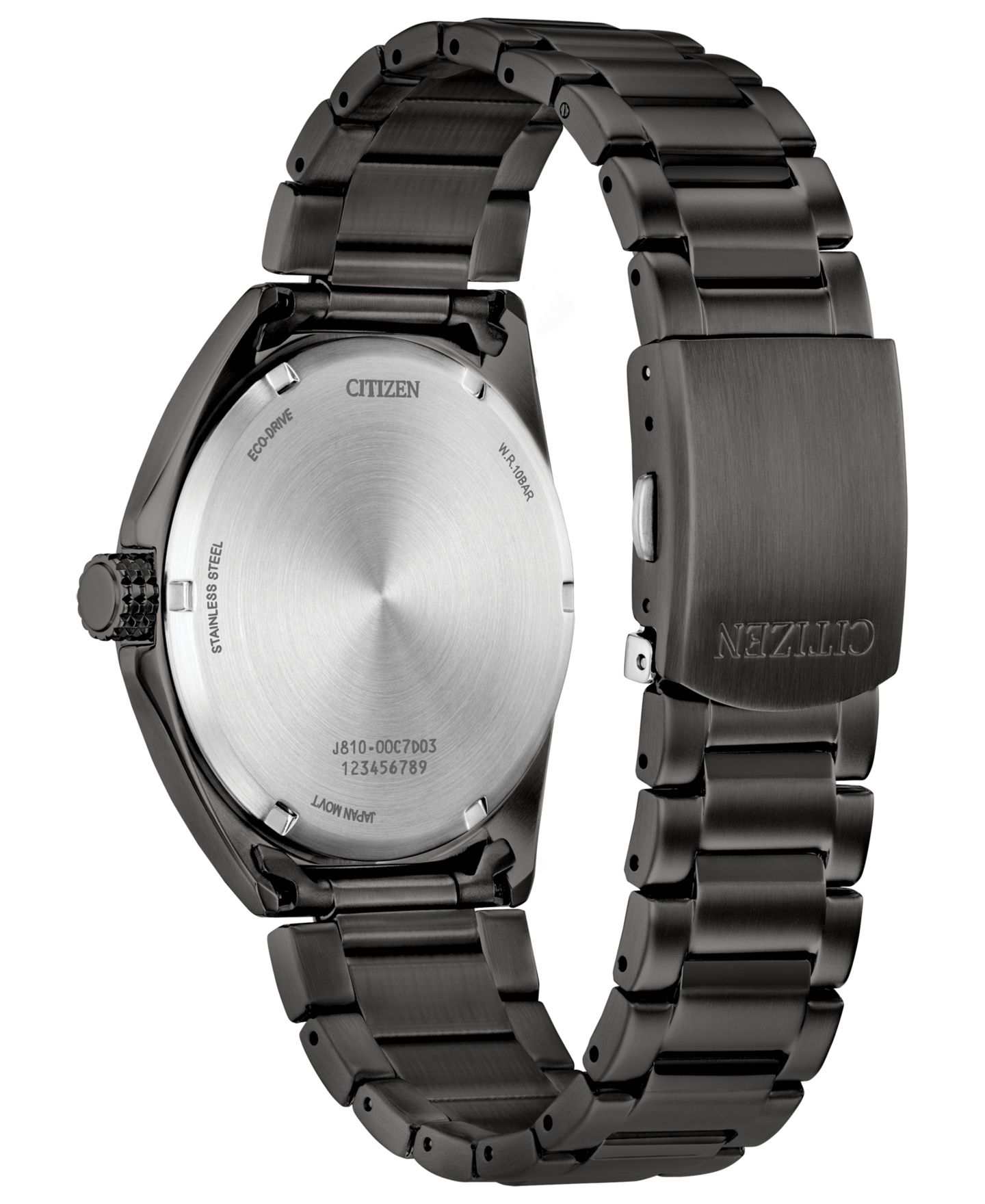 Мужские часы Citizen Sport Casual Black-Tone Stainless Steel Bracelet Watch 42mm — фото 3