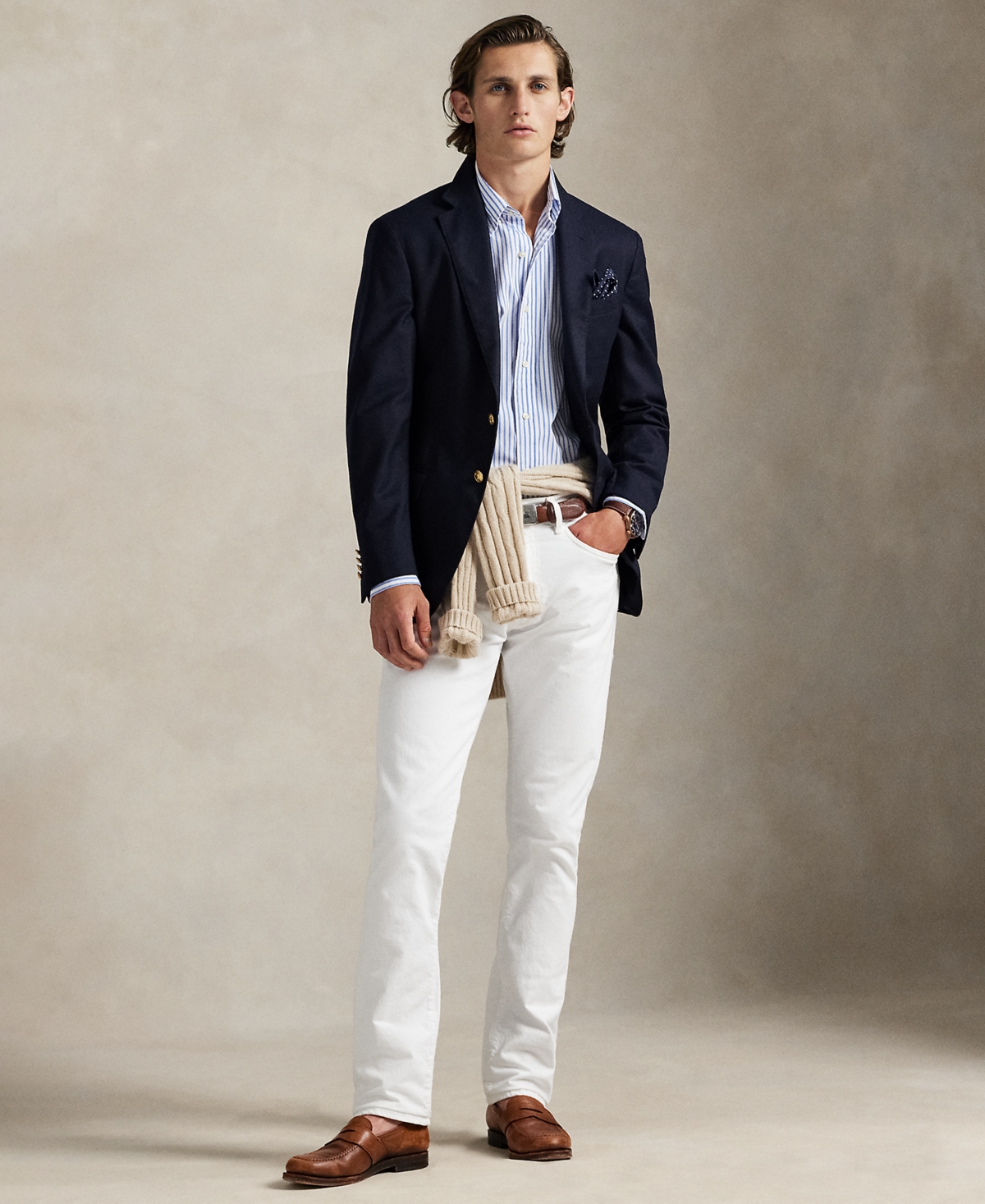 Polo Ralph Lauren Men's Classic-Fit Striped Poplin Shirt