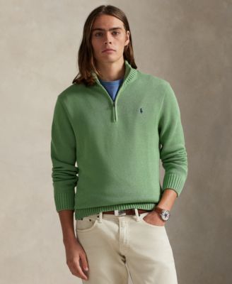 Cotton Quarter-zip Sweater