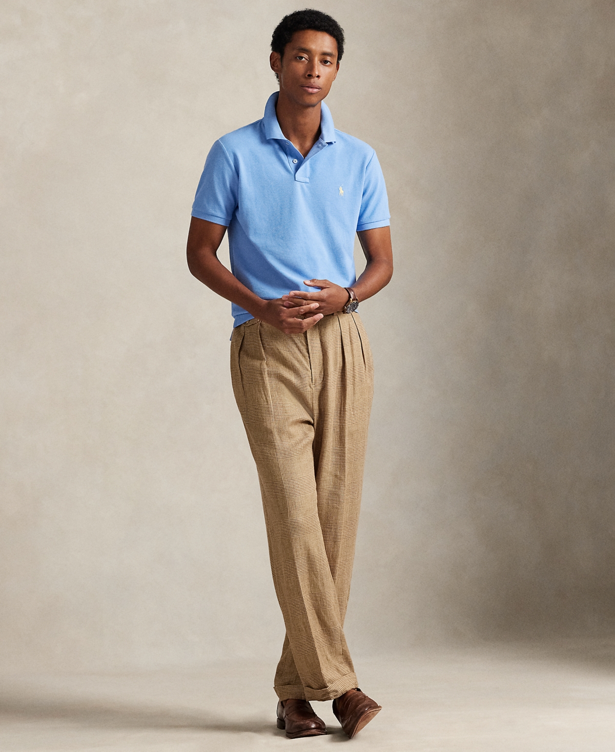 Polo Ralph Lauren Men's Custom Slim Fit Mesh Polo In Blue