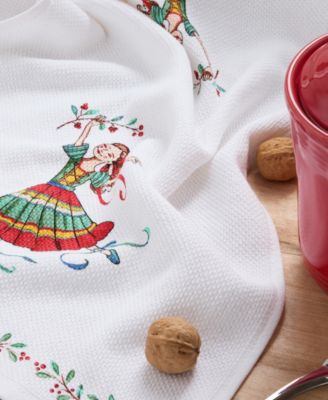 Ballerina Holiday Holly Spring Kitchen Towels, Set of 2
