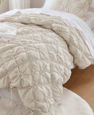 Lily Floral Embroidery 2-Pc. Comforter Set, Twin