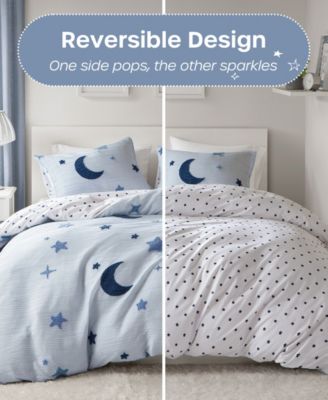 Cosmos Celestial Reversible 3-Pc. Duvet Cover Set, Full/Queen