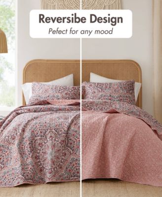 Valerie Reversible 3-Pc. Quilt Set, Full/Queen