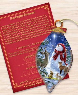 Heaven and Snowman Christmas Ornament