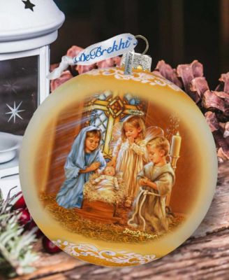 Angels Lullaby LE Glass Christmas Ornament