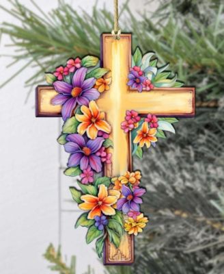 Serenity Cross Christmas Ornament