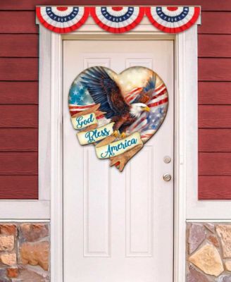 God Bless America Patriotic Eagle D&eacute;cor