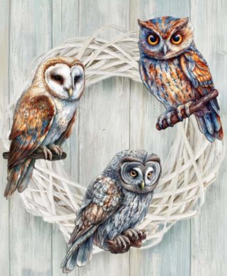 Night Owls Wooden Clip-on Ornaments, Set of 3