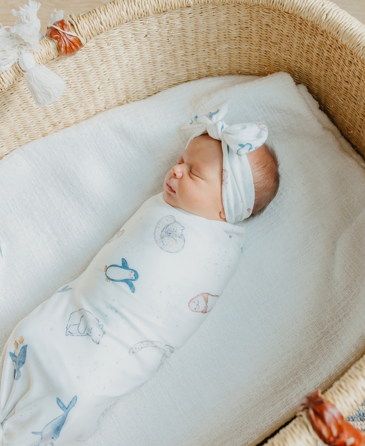 Copper Pearl Baby Arctic Wonde Knit Blanket