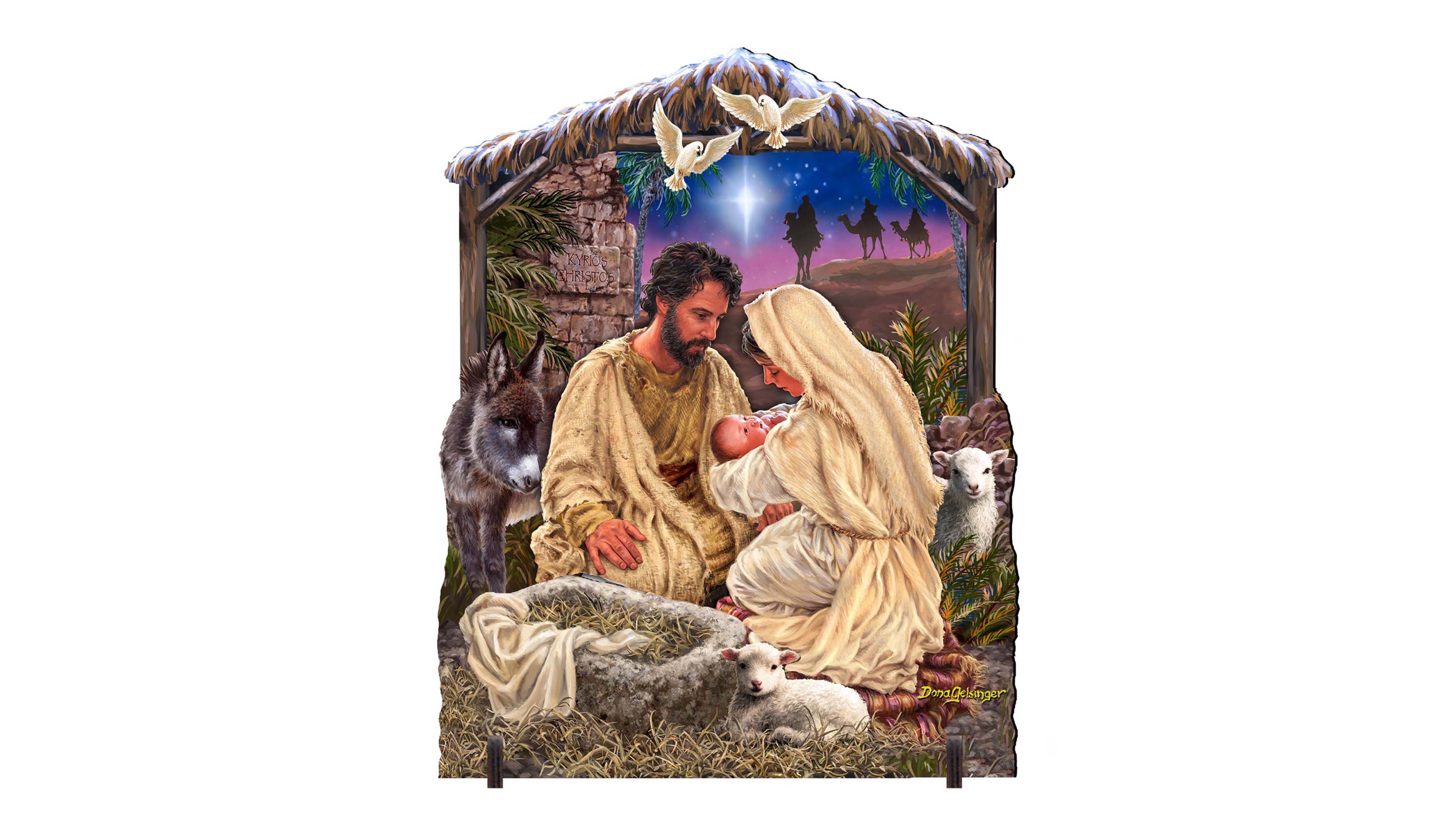 Designocracy Jesus Is Lord Outdoor Yard Decor Wood