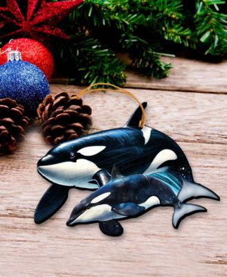 Ocean Life Christmas Ornaments, Set of 3
