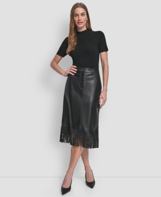 Women's Fringe Midi Skirt