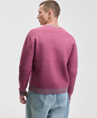 Men's Contrast Trim Sweater