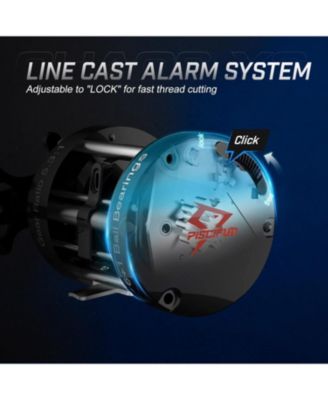 Chaos XS Baitcaster Reinforced Metal Body Reel for Saltwater Inshore, Surf Trolling & Big Freshwater Fish, Powerful & Smooth