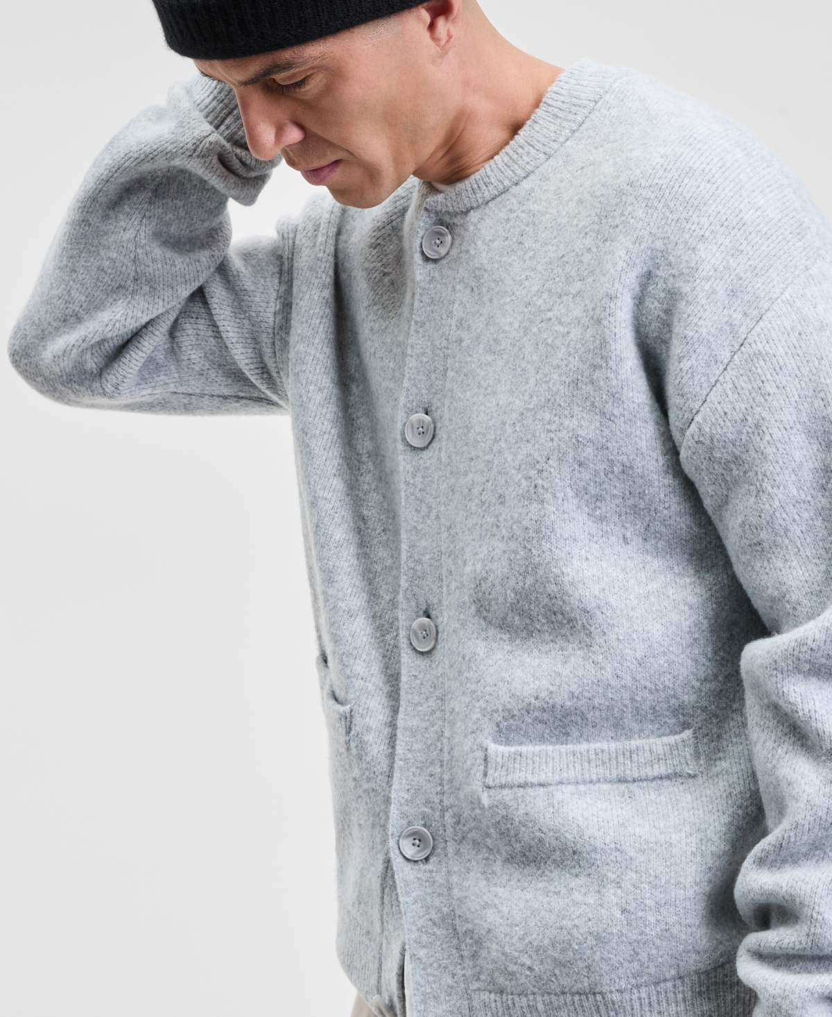 Mode of One Men's Relaxed Fit Long Sleeve Button-Front Cardigan Sweater-Jacket, Macy's Exclusive