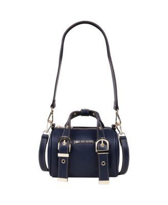 Metal Plaque Quilted Crossbody